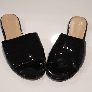 Marc Fisher Black Open Toe Slipper - Size 8